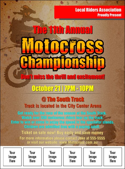 Motocross Image Flyer Product Front
