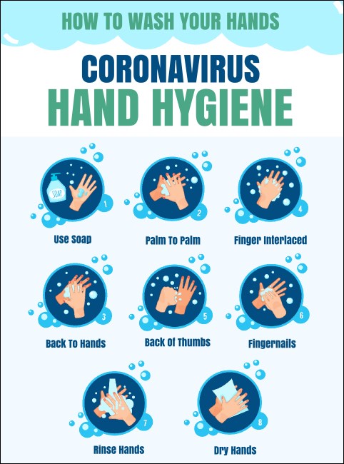 Hand hygiene Flyer Product Front