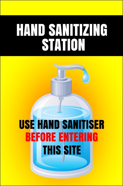 Hand Sanitizing Station Poster Product Front