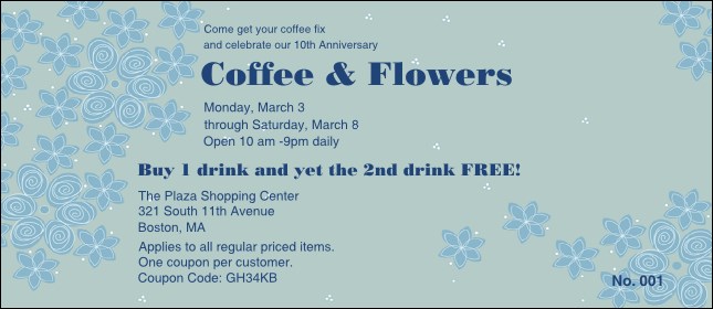 Country Flowers Coupon 2