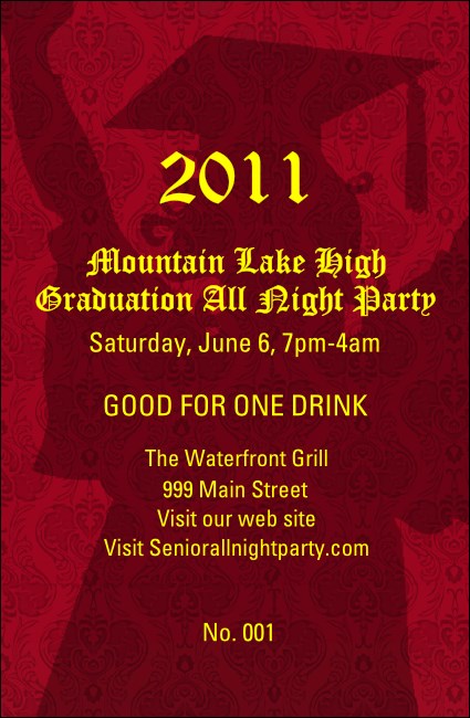 Cap and Gown Drink Ticket