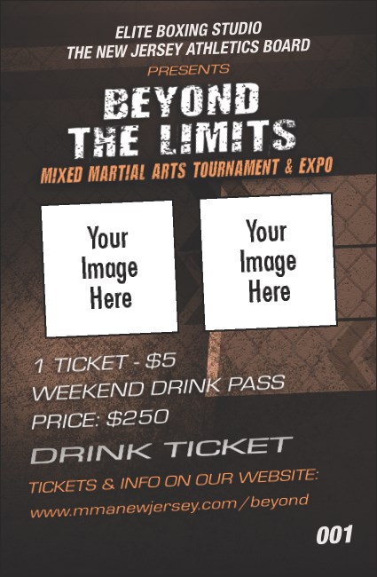 MMA Main Event Brown Drink Ticket