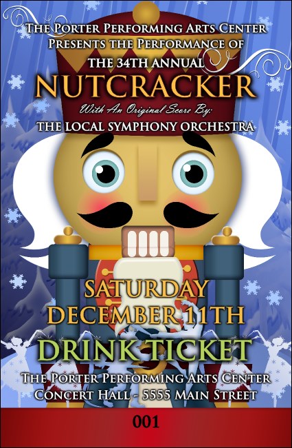 Nutcracker Ballet Drink Ticket