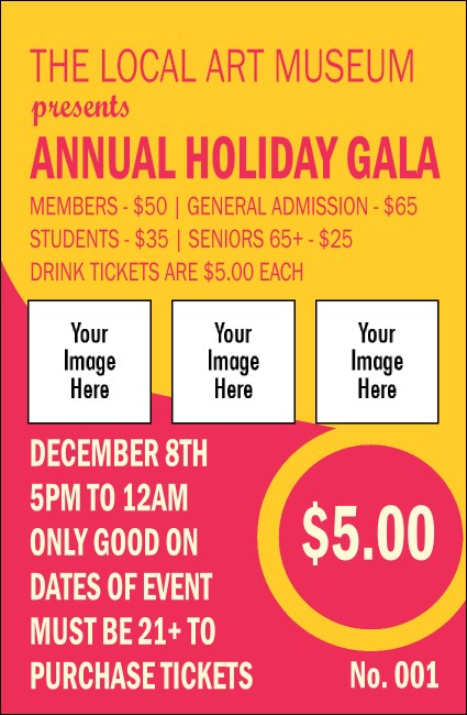 Circle Gala Drink Ticket Product Front