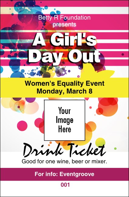 Women's Expo Abstract Drink Ticket