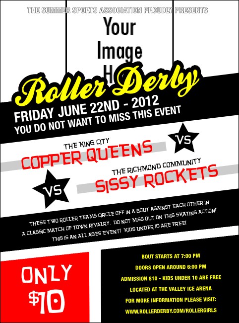 Roller Derby Passing Star Flyer Product Front