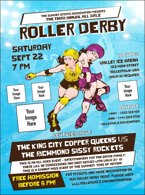 Roller Derby Jammer Flyer