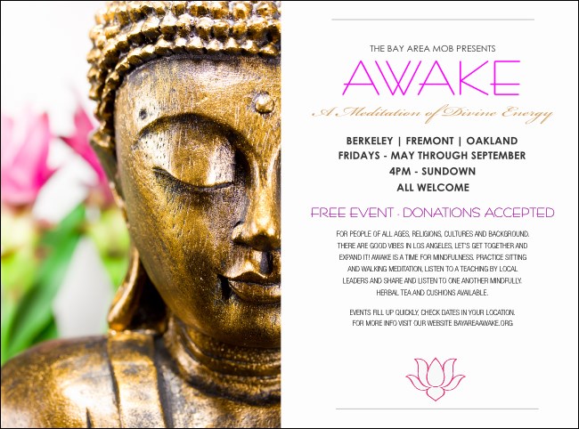 Buddha Statue Flyer Product Front