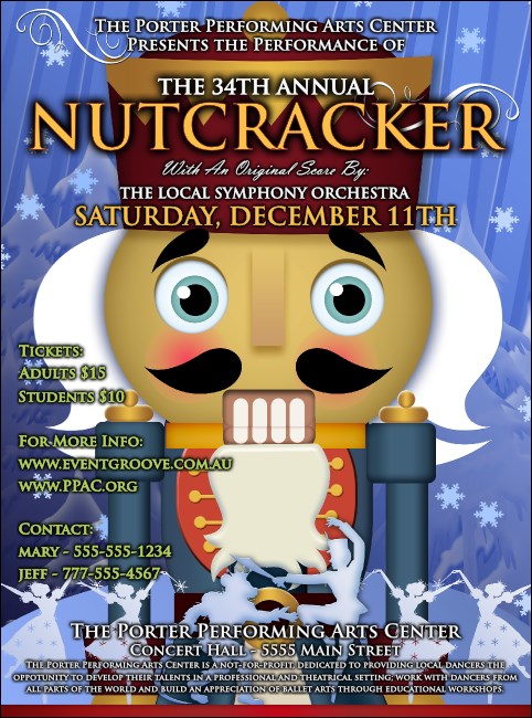 Nutcracker Ballet Flyer Product Front