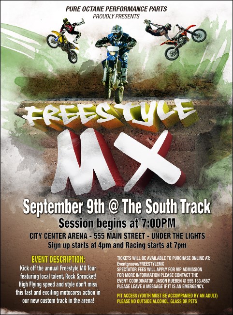 Freestyle MX Flyer Product Front
