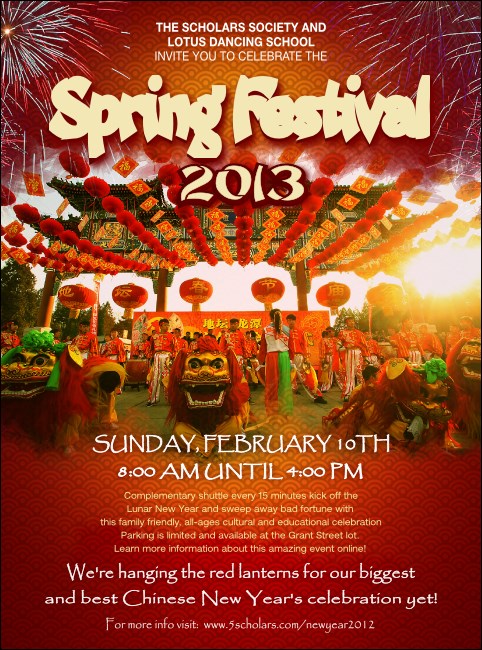 Chinese New Year Celebration Flyer