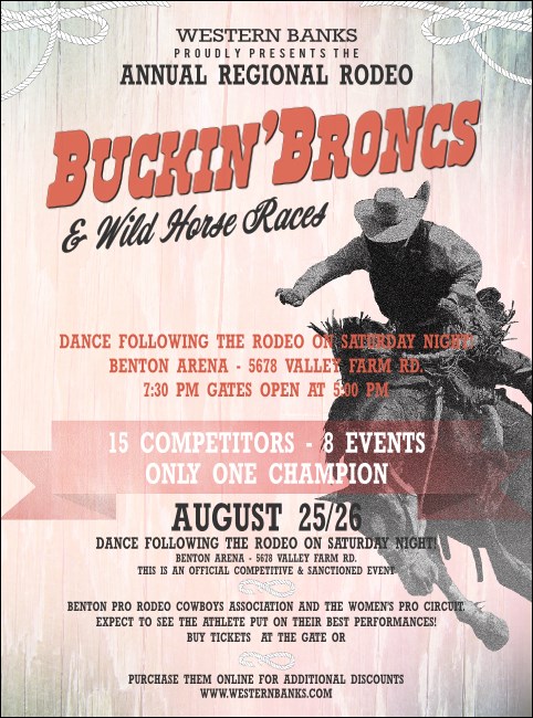 Bucking Bronco Rodeo Flyer