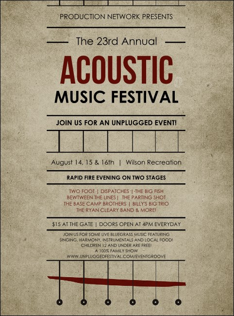 Acoustic Strings Flyer