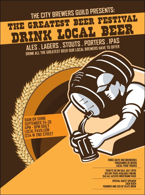 Beer Festival - Artisan Flyer Product Front