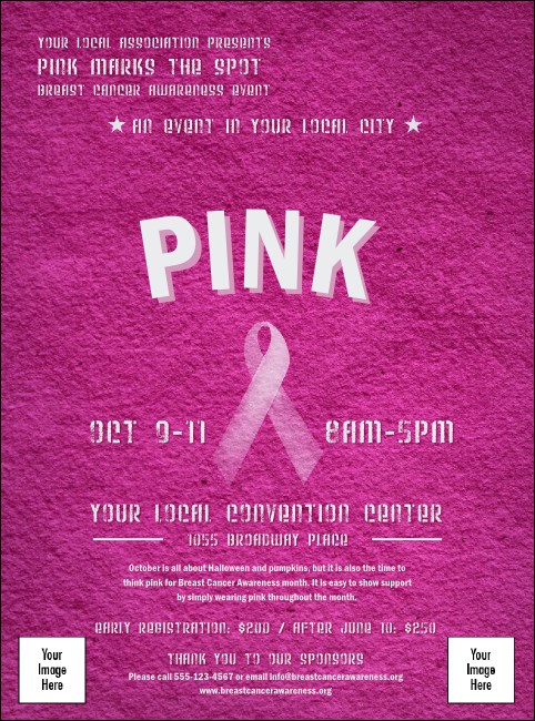 Breast Cancer Pink Ribbon Flyer