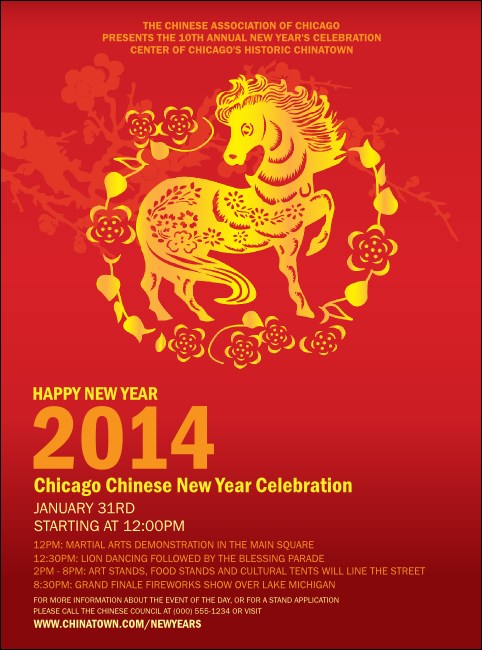 Chinese New Year 2014 Flyer