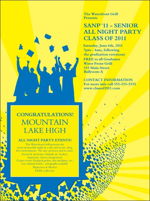 Bright Ideas Class Graduation Flyer Product Front