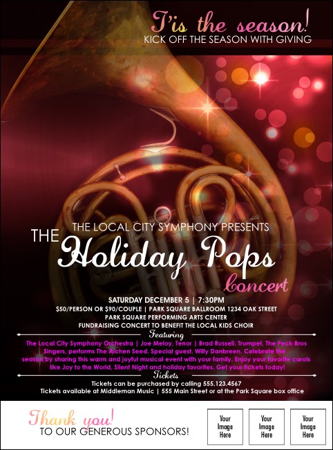 Symphony Holiday Pops Logo Flyer Product Front