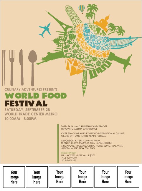 Food Festival Logo Flyer