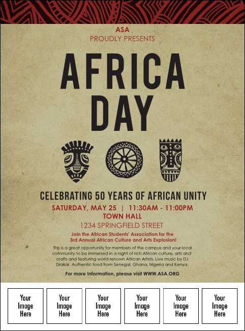 African Theme Logo Flyer
