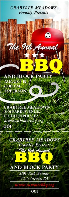 BBQ Backyard Event Ticket