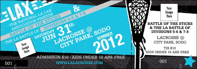 Lacrosse LAX Stick Event Ticket Product Front
