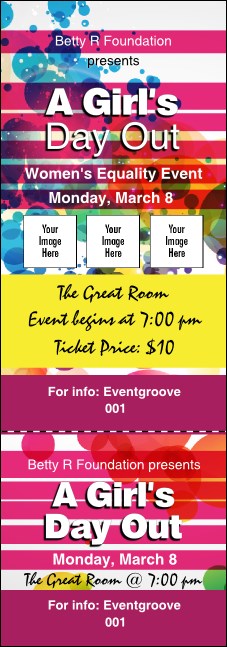 Women's Expo Abstract Event Ticket Product Front