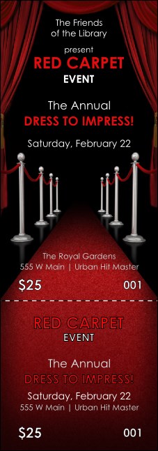 Red Carpet Event Ticket