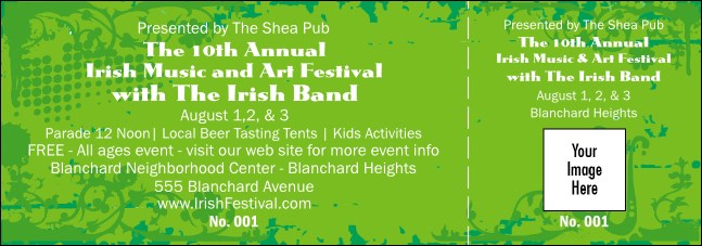 Irish General Admission Ticket Product Front