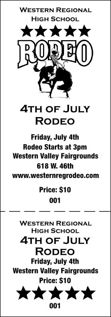 Rodeo General Admission Ticket 001