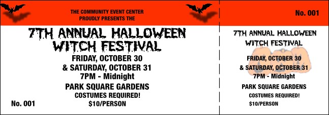 Halloween General Admission Ticket 001