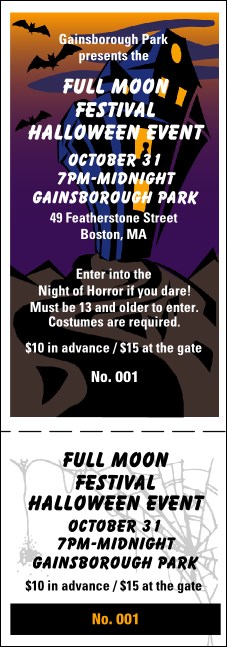 Halloween General Admission Ticket 004 Product Front