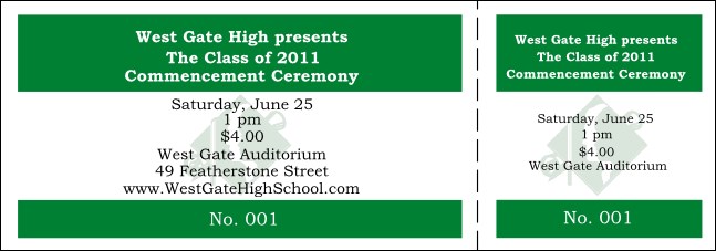 Graduation General Admission Ticket 005