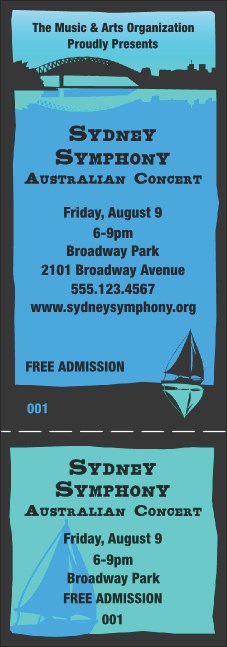 Sydney General Admission Ticket (Blue