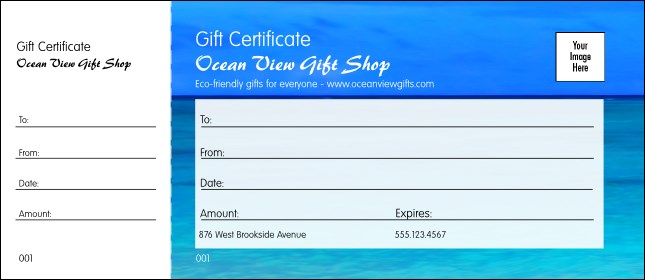 Nature Series - Blue Ocean Gift Certificate