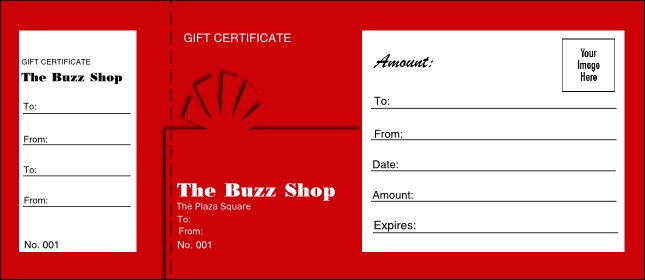 Present Gift Certificate 001 Product Front