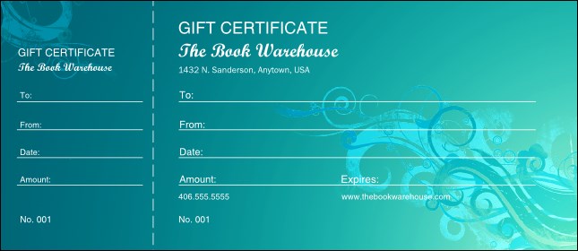 Scroll Gift Certificate Product Front
