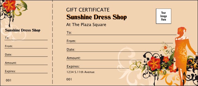 Modern Diva Gift Certificate Product Front