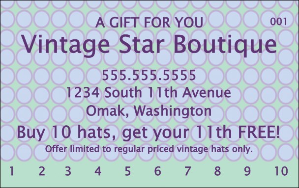 Polka Design Gift Card Product Front
