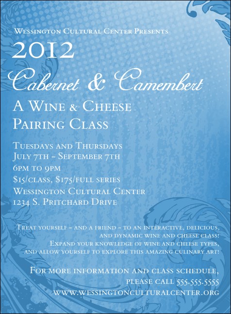 Year Classic Blue Invitation