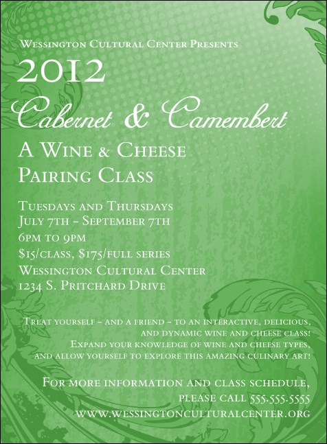 Year Classic Green Invitation