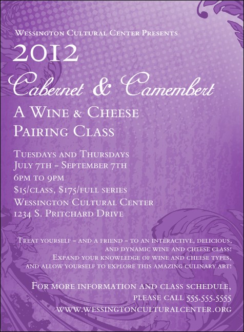 Year Classic Purple Invitation