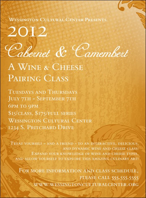 Year Classic Yellow Invitation