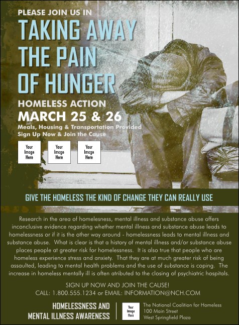 Homeless & Hungry Invitation Product Front