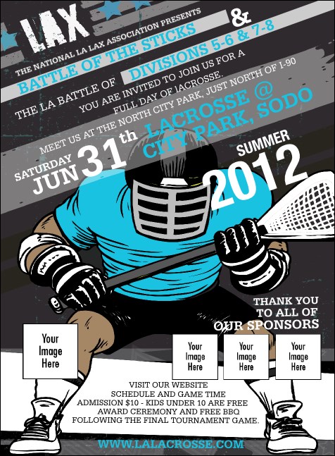 Lacrosse LAX Stick Invitation