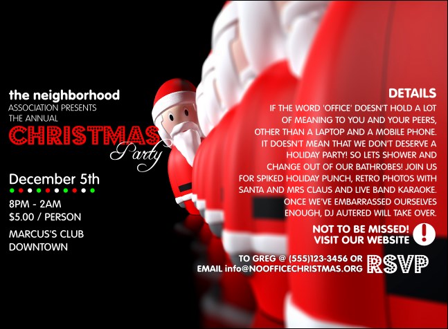 Santa Lineup Invitation