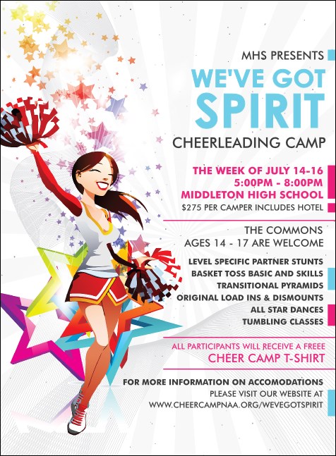 Cheerleading Spirit Invitation