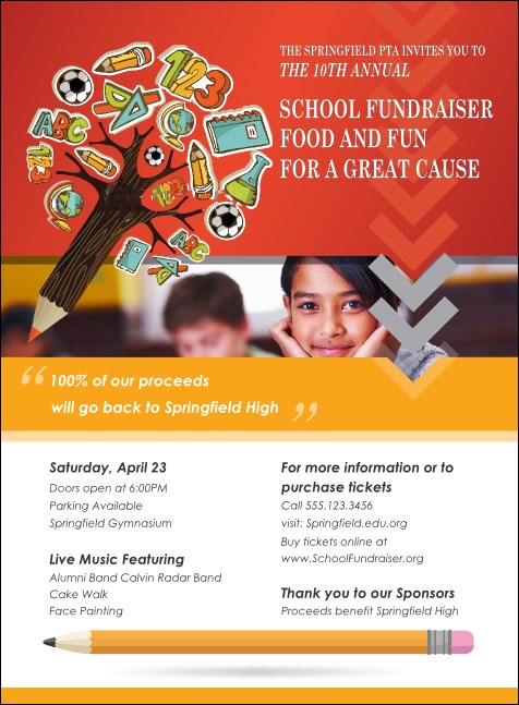 Fundraiser for Education Invitation