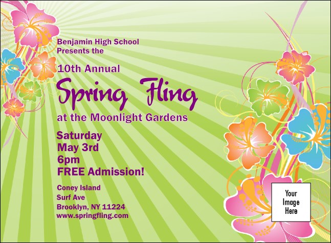 Spring Fling Invitation