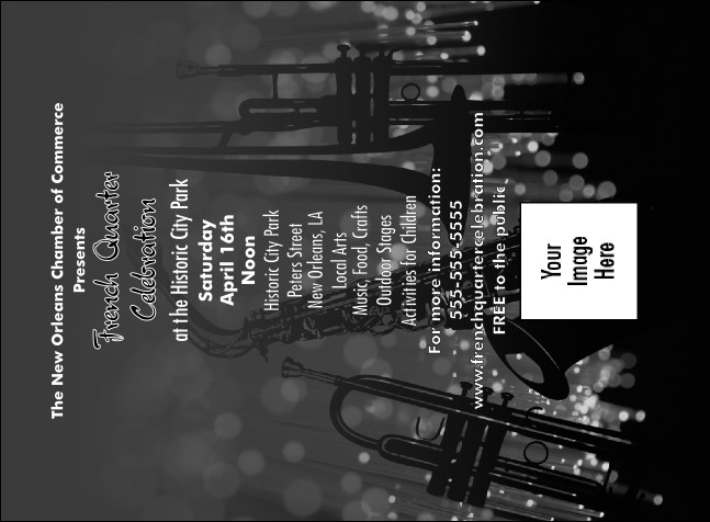 Jazz Concert Invitation (Black and White)